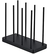 JQK Black Napkin Holder for Table, 304 Stainless Steel Arcylic Standing Napkin Dispenser for Kitc...