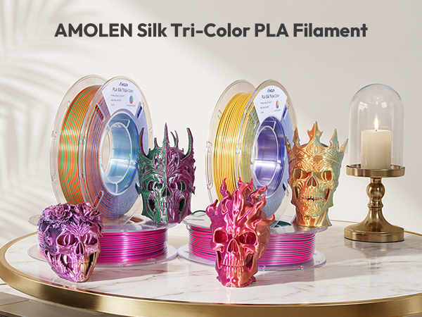 PLA Slik Tri-color Filament
