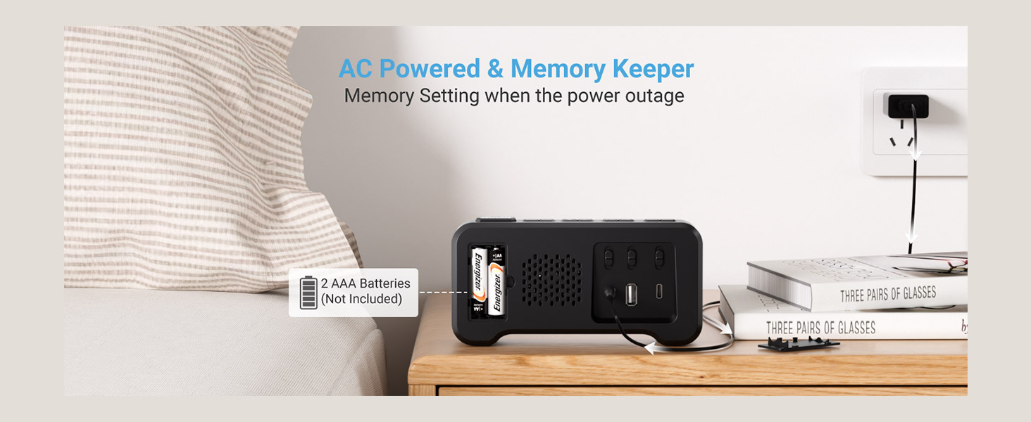 digital alarm clocks for bedrooms loud alarm clock