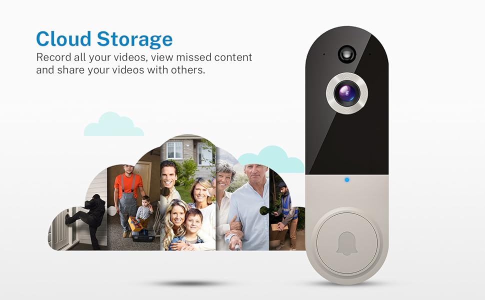 Wifi Doorbell Camera Wireless Cloud Storage