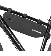 ROCKBROS Bike Frame Bag Waterproof Bike Triangle Bag Bicycle Under Top Tube Bag Corner Pouch Stor...