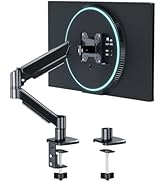 Ekisemio Single Monitor Mount, Monitor Stand for Desk, Adjustable Computer Monitor Arm for 13-32 ...