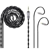 NICEHCK DuskAg in Ear Monitor Cable, 5N Pure Silver Earbuds Upgrade Cords, OCC Shielding Layer IE...