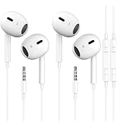 Docutca 2 Pack Wired Earbuds/Wired Headphones with 3.5mm Jack Earphones[MFi Certified] with Micro...