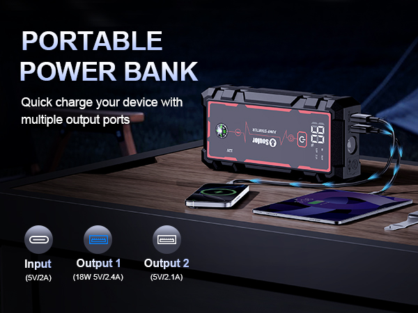 car battery charger jump starter,battery jump box,cargador de batería de carro