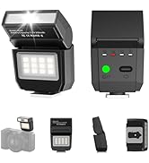ULANZI SL03 Mini Flash Speedlite - GN8 6500k Camera Flashlight, 4 Power Levels, Hot Shoe Mount Fl...