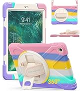 BRAECN iPad Case 6th 5th Generation for Kids, iPad 6th / 5th Gen, Rugged Kids Friendly Case with ...