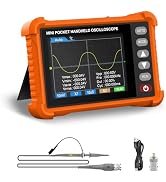 LYCEBELL Digital Handheld Oscillograph with Probe Kit, Portable Lab Automotive Oscilloscopes with...