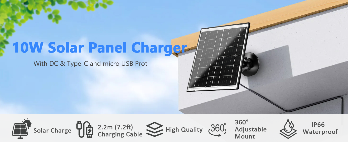 10W solar panel charger