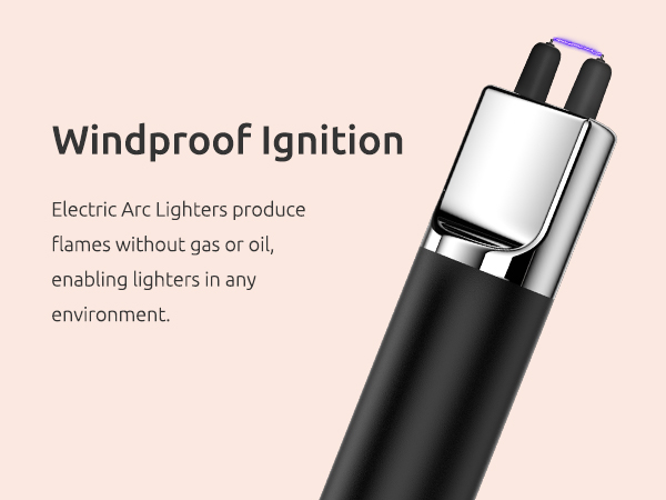 REIDEA Electronic Candle Lighter safety protection-b BLACK