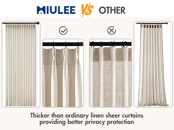 pleated curtains 4 panels