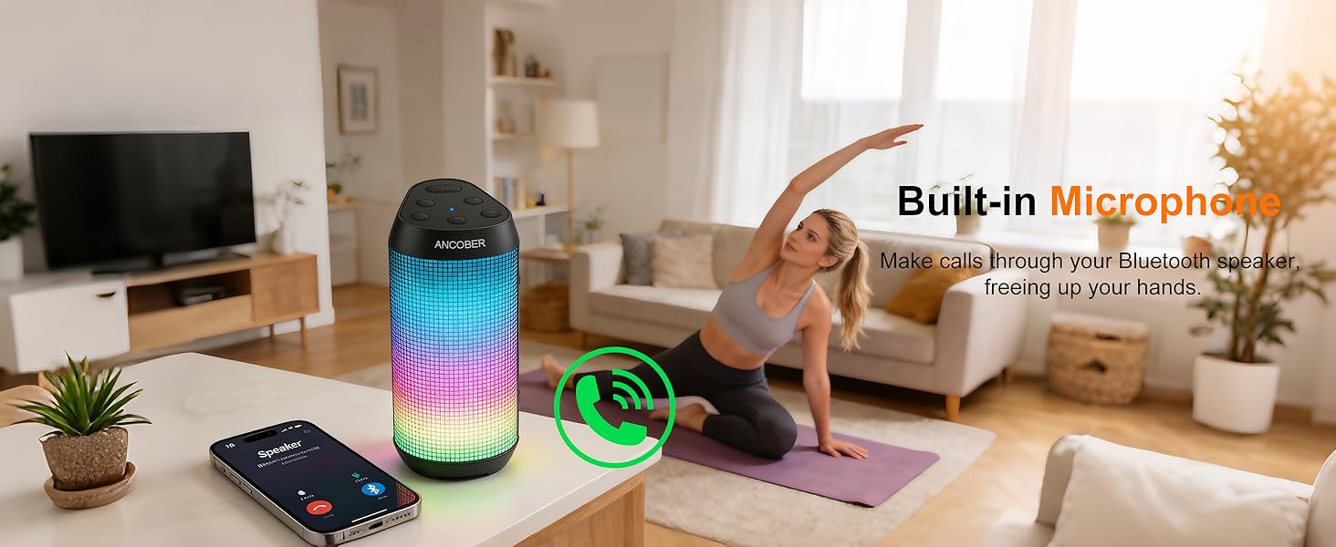 Make calls through your Bluetooth speaker, freeing up your hands.