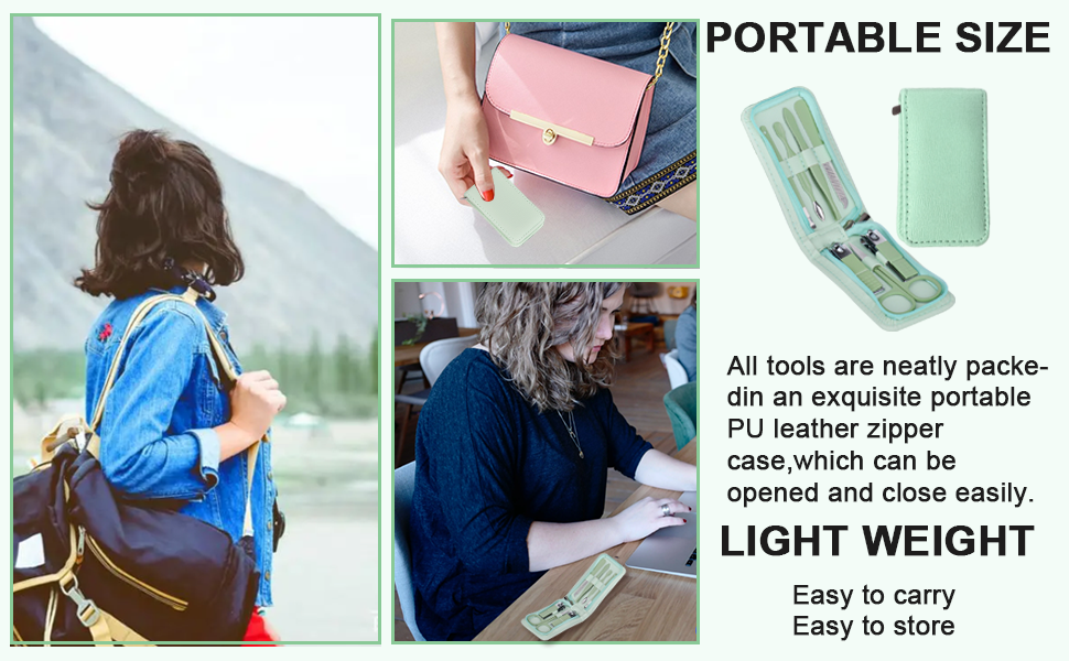 manicure kits nail clippers Nail File Eyebrow Scissors for men nail grooming kit