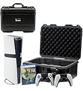 Hard Shell Travel Case Compatible with PlayStation 5 Pro Console, Controllers,Accessories-Waterpr...