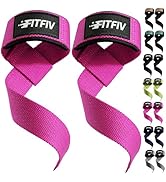 FITFIV Lifting Wrist Straps for Weightlifting,Gym,Deadlift,workout(Made of high-quality cotton &amp; ...