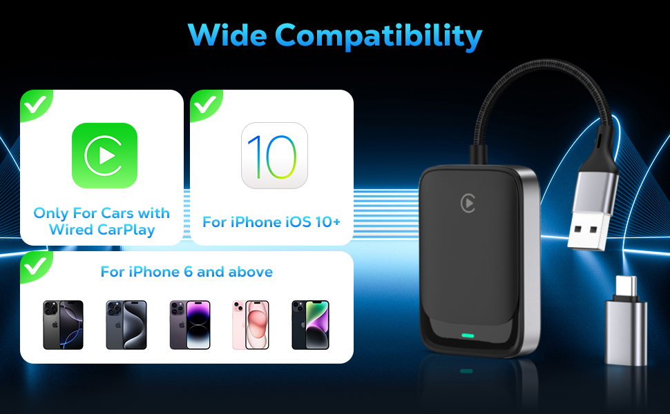 wireless carplay adapter for iphone