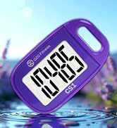 OZO Fitness Clip-on 3D Pedometer for Walking Steps Counter with Lanyard, Simple Exercise Tracker ...