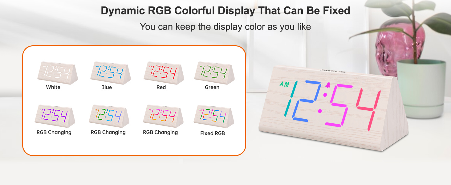 rgb small digital clock