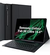 GreenLaw Galaxy Tab S8 Ultra Keyboard Case, Magnetic Detachable, Type-C Rechargeable, Keyboard Ca...