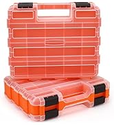 HORUSDY 2-Pack Double Side Parts Organizers, 34-Compartments Tool Box with Removable Dividers, Sm...
