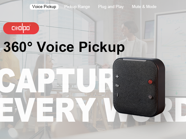 Upgrade 360° Voice Pickup Capture Every Word