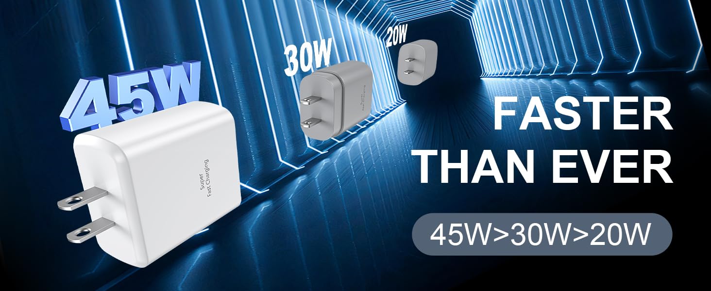 iPhone 16 pro max Charger Fast Charging block cable cord 10ft long 45w super usb type c charger