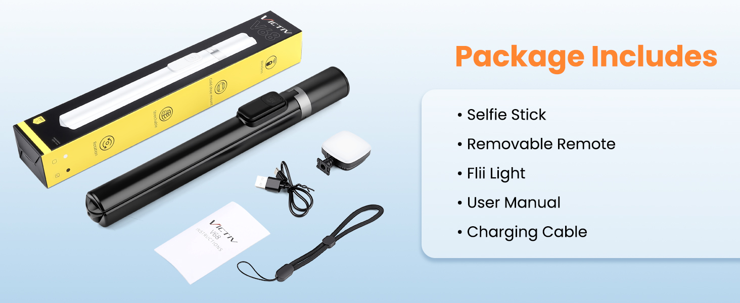 cellphone tripod with remote and fill light