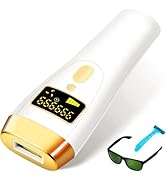 IPL Laser Hair Removal Device for Women &amp; Men - at-Home Safe Painless Permanent Hair Reduction, 8...