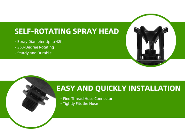 more details about spray wobbler head