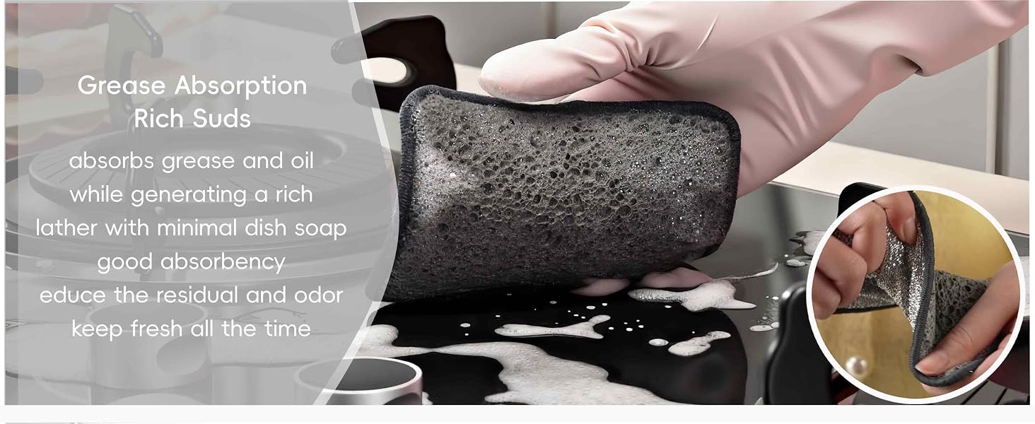 Sponges Kitchen Dish Sponge Kitchen Sponges for Washing Dishes Cleaning Sponge Cleaning Supplies