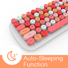 Keyboard with auto-slieeping