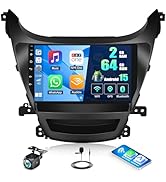 SIXTOP 2G+64G Android Car Stereo for Hyundai Elantra 2014-2016 Wireless CarPlay Android Auto, 9 i...
