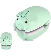 elec Space Cute Pig Design Wireless Mouse Dual Mode Bluetooth & USB Mouse, Silent Operation, Ergo...
