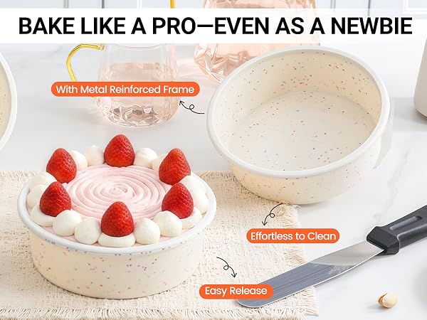 6inch silicone cake pans