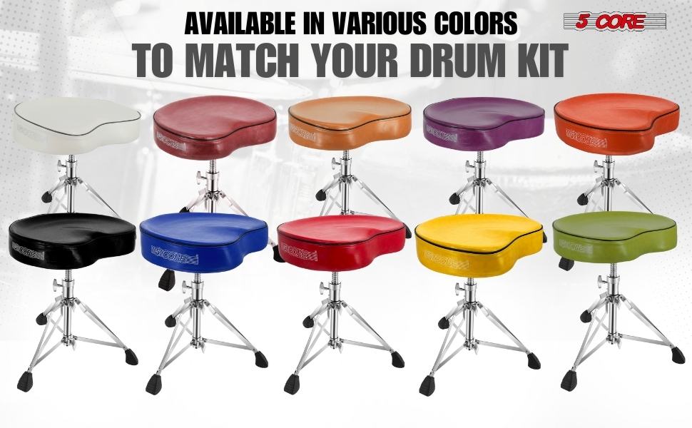 Orange Drum Chair,Height Adjustable Heavy Duty Upgraded Drum Stool
