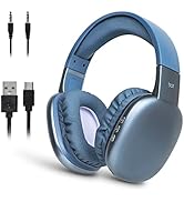 iJoy Ultra Wireless Headphones with Microphone- Rechargeable Over Ear Wireless Bluetooth Headphon...