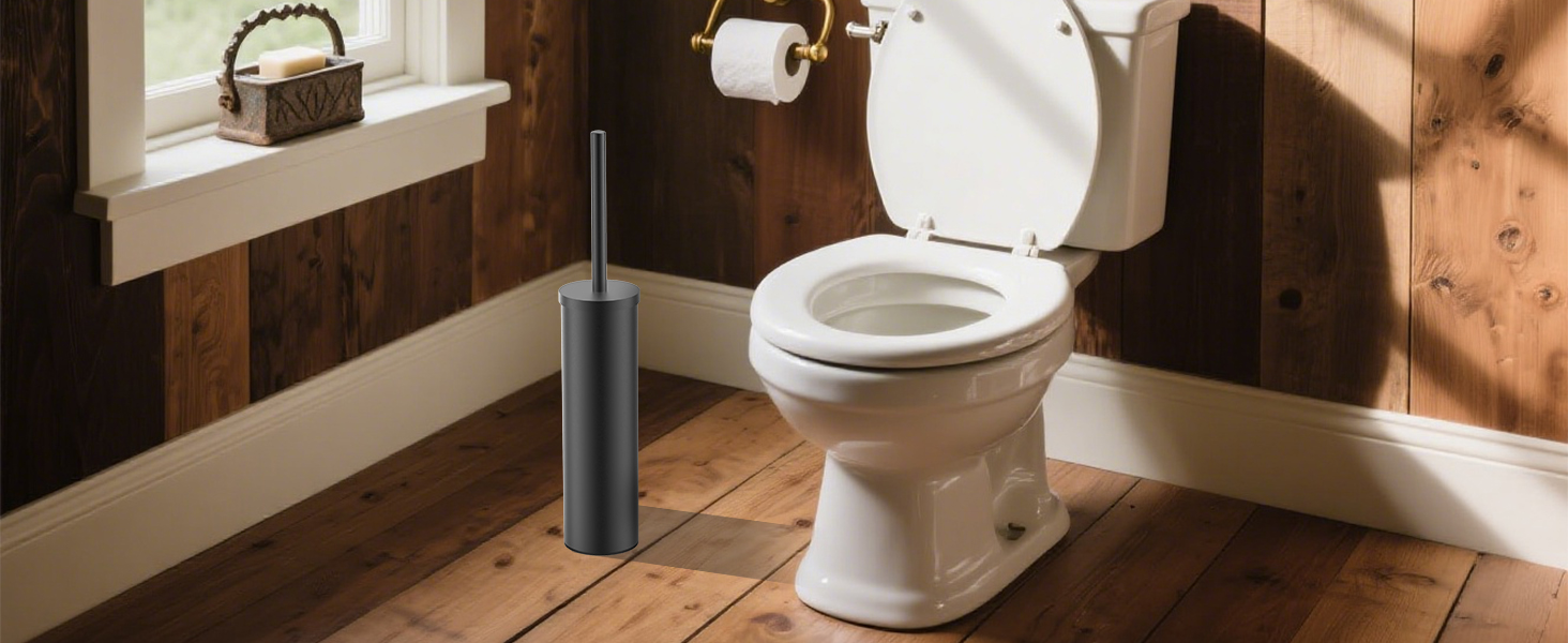 toilet brush and holder set long handle stainless farmhouse matte decorative black silver gold