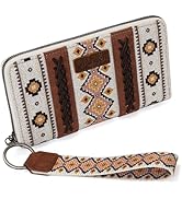 X Wrangler Wristlet Western Wallet Boho Aztec Credit Card Holder for Women