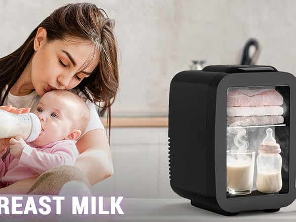 Mini Fridge Small Refrigerator Portable Thermoelectric Cooler and Warmer Fridge