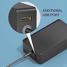 Surface Pro Charger-127W Surface Pro Laptop Charger,65W Microsoft Surface Charger,127W Charger