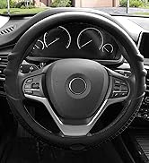Title: FH Group Black Steering Wheel Cover Silicone W. Grip &amp;amp; Pattern Massaging grip