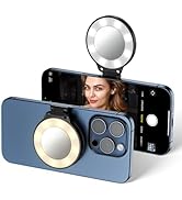 JJC Magnetic Phone Selfie Light, Portable Phone Fill Light Compatible with MagSafe, LED Phone Rin...