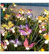TONULAX Solar Garden Lights - Newest Swaying Butterfly Light, Swaying in The Wind, Solar Outdoor ...