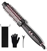 Tresses Touch Thermal Brush 1.25 Inch with 5 Temp Settings, Universal Voltage Hot Hair Curling Ir...