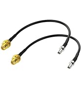 Bingfu 4G LTE Antenna Adapter SMA Female to TS9 Connector Coaxial Pigtail Cable 15cm 6 inch (2-Pa...