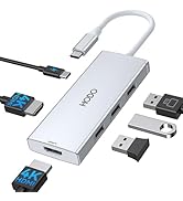HODO USB C to Dual HDMI Adapter Docking Station Dual 4K 60Hz Monitor, USB C Hub with 2 HDMI, 2*US...