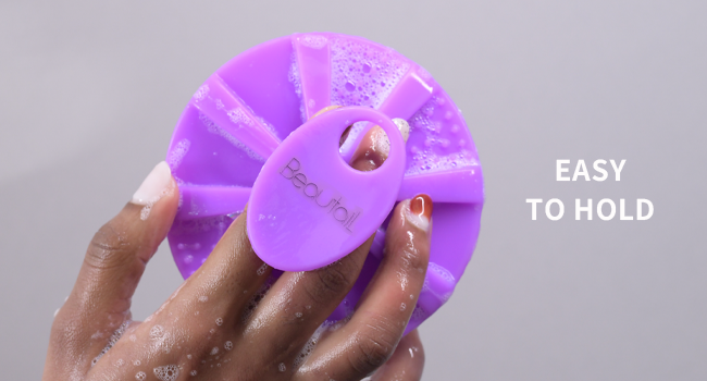BEAUTAIL silicone body scrubber men women loofah bath accessories shower brush exfoliating brush