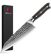 BRODARK Japanese Chef Knife, Damascus Chef Knife 8 inch with Japanese VG-10 Steel Core, Ultra-Sha...