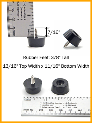 10mm Tall Rubber Feet