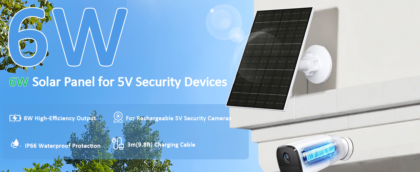 Solar Panel for Security Camera